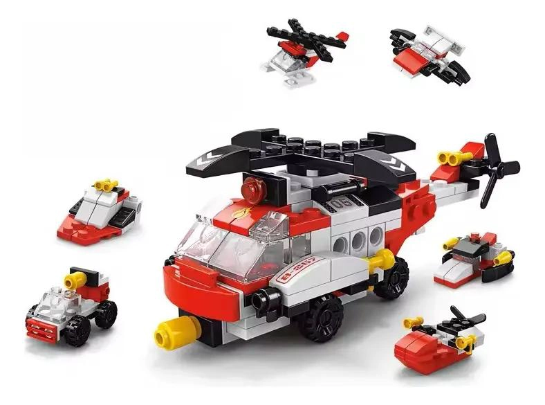 BLOQUES DE CONSTRUCCION HELICOPTERO DE RESCATE PARA NIÑOS - 2