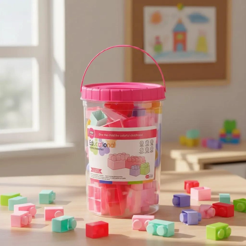 SET DE 55 BLOQUES DE CONSTRUCCION DIDACTICOS PARA NIÑOS - 2
