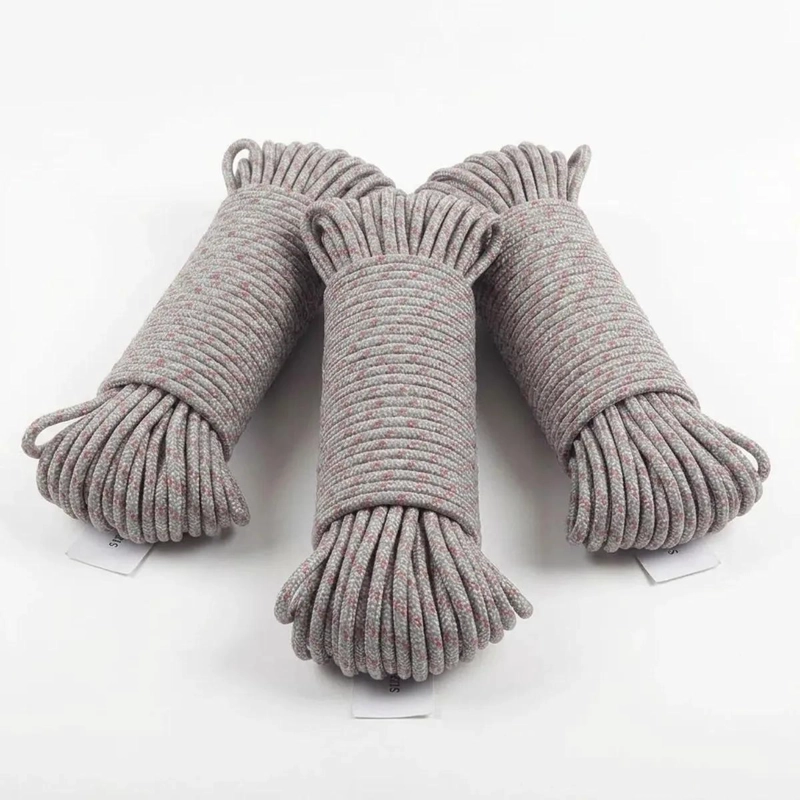 SET DE 3 CUERDAS RESISTENTES DE 5MM Y 20 METROS EN GRIS - 1