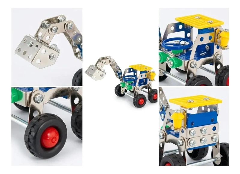 EXCAVADORA RETRO MECANO KIT DE CONSTRUCCION 93 PIEZAS - 3