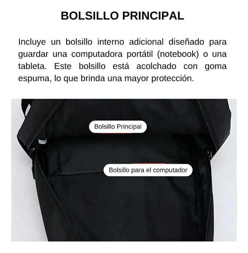 MOCHILA IMPERMEABLE DE 45 LITROS CON BOLSILLO PARA LAPTOP - 7