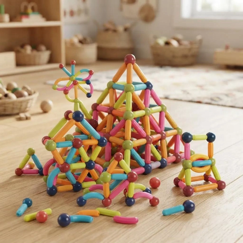 BLOQUES DE CONSTRUCCION MAGNE TICOS PARA JUEGOS CREATIVOS - 6