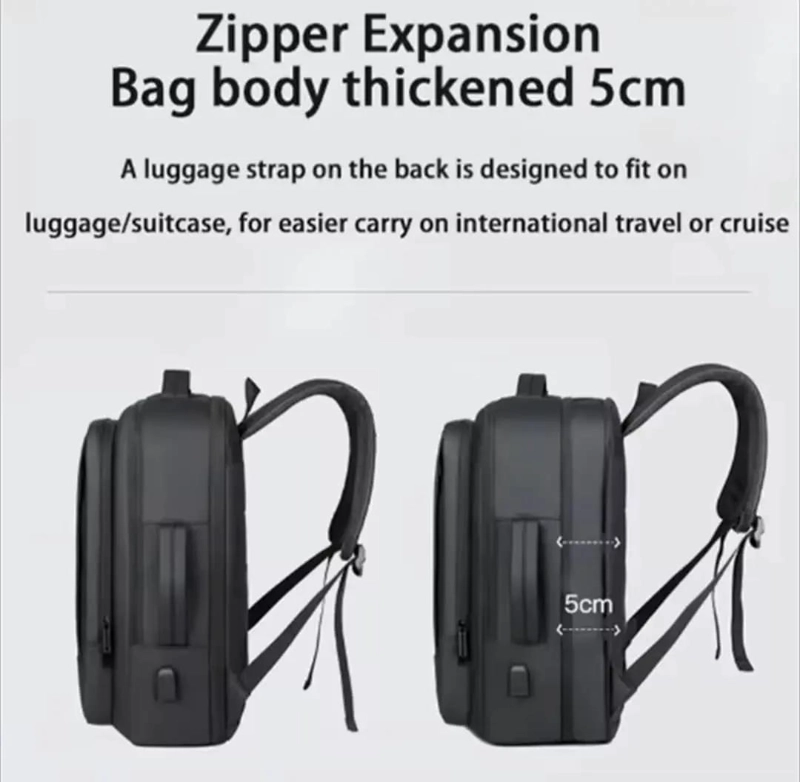 MOCHILA MULTIFUNCIONAL IMPERMEABLE CON CARGA USB - 5