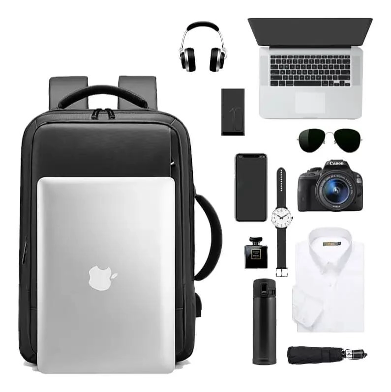 MOCHILA MULTIFUNCIONAL IMPERMEABLE CON CARGA USB - 9