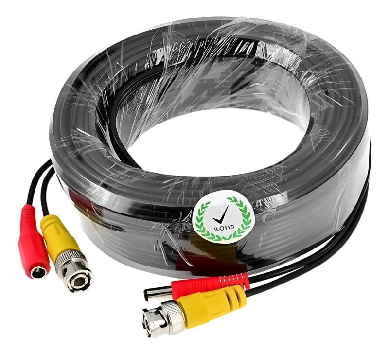 CABLE DE SEGURIDAD PARA CAMARAS 20 METROS CON VIDEO Y CORRIENTE - 3