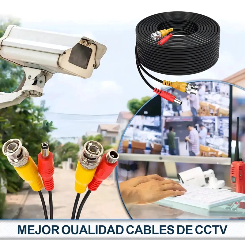 CABLE BNC DE 40 METROS PARA CAMARAS DE SEGURIDAD - 9