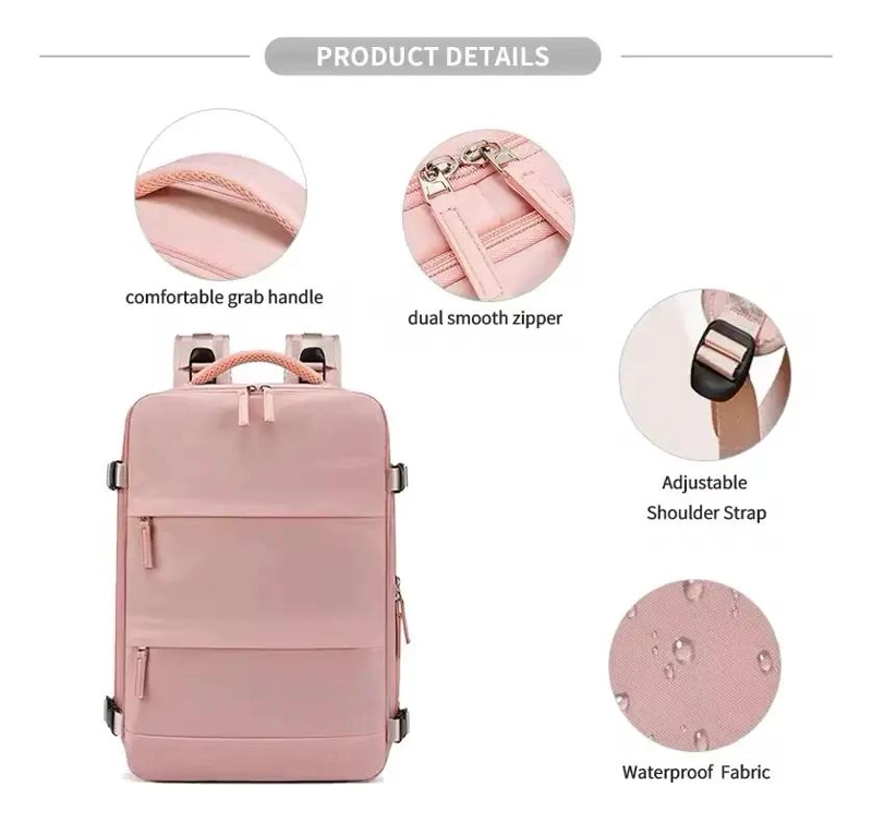MOCHILA IMPERMEABLE DE GRAN CAPACIDAD CON PUERTO USB 39L - 2