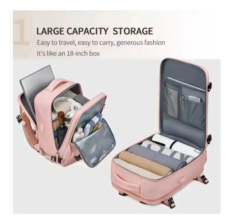 MOCHILA IMPERMEABLE DE GRAN CAPACIDAD CON PUERTO USB 39L - 7