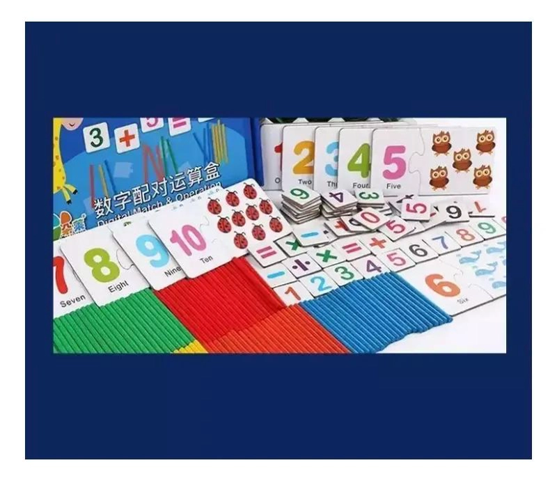 JUEGO DIDACTICO DE MADERA PARA APRENDER MATEMATICAS EN NIÑOS - 3