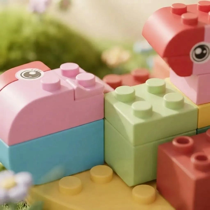 BLOQUES DE CONSTRUCCION DIDACTICOS PARA NIÑOS CON ANIMALES - 3