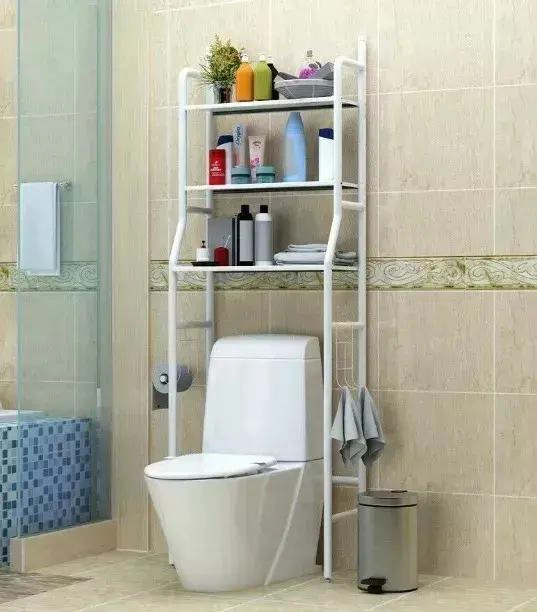 MUEBLE ORGANIZADOR PARA BAÑO CON ESTANTES Y CAJONES - 2