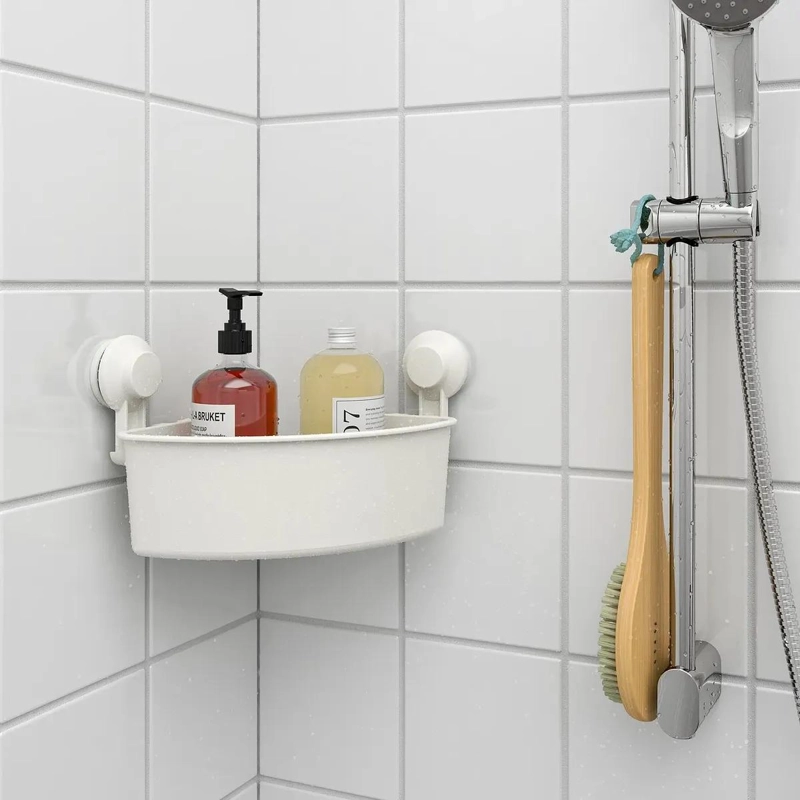 ESTANTE ESQUINERO PARA DUCHA CON VENTOSAS 30X20 CM - 3