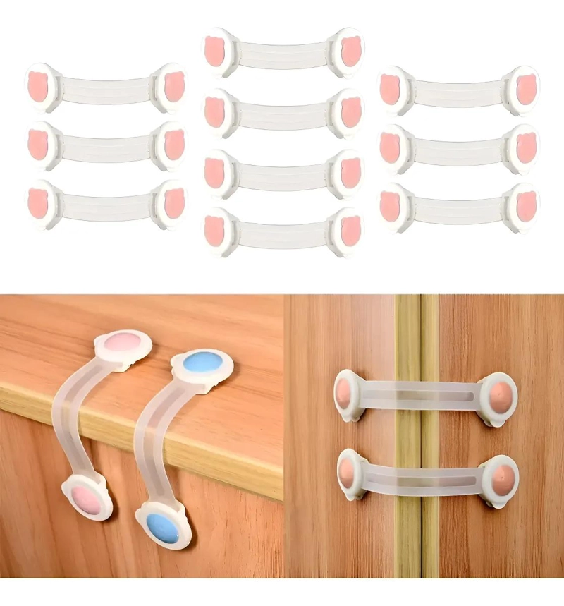 PACK DE 30 CIERRES ADHESIVOS PARA PUERTAS Y CAJONES - 1