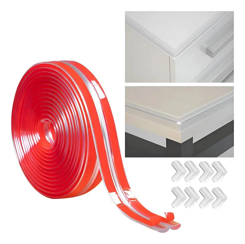 PROTECTOR TRANSPARENTE DE BORDES Y ESQUINAS PARA MUEBLES 6M - 1