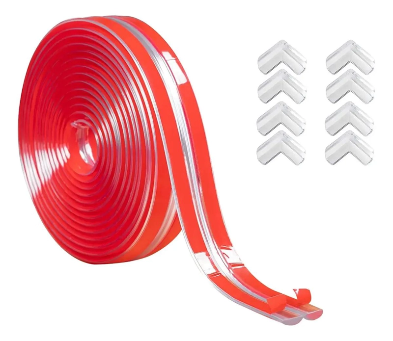 PROTECTOR TRANSPARENTE DE BORDES Y ESQUINAS PARA MUEBLES 6M - 8