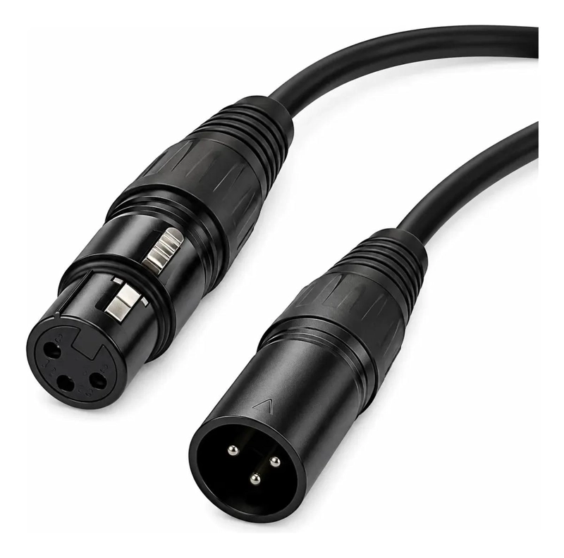 CABLE ALARGADOR XLR HEMBRA A MACHO 3 METROS PARA MICROFONO - 1
