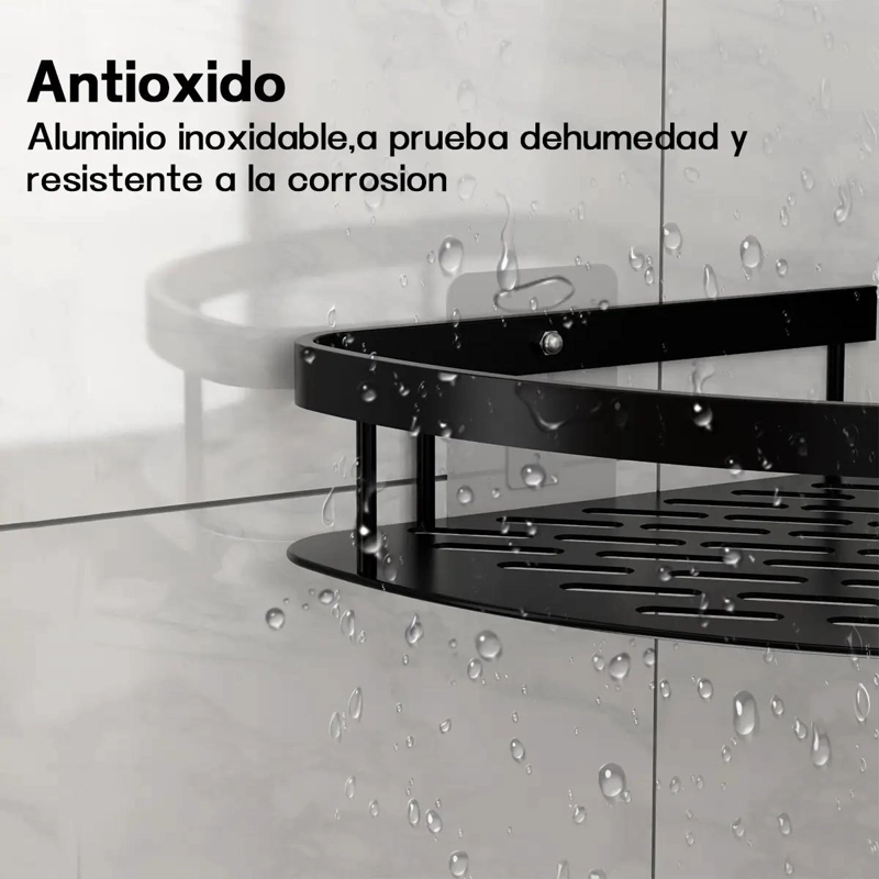 ESTANTE ESQUINERO ORGANIZADOR DE DUCHA Y BAÑO SET DE 2 - 4