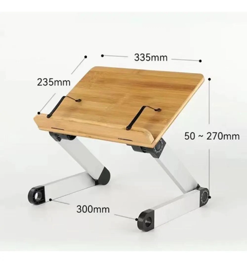 MESA PLEGABLE DE MADERA PARA NOTEBOOK Y LECTURA - 3