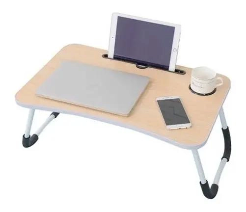 MESA PLEGABLE PARA LAPTOP Y DESAYUNO CON SOPORTE ANTIDESLIZANTE - 1