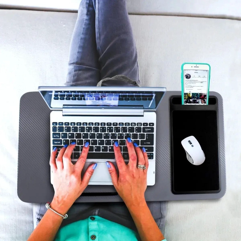 MESA PLEGABLE PARA LAPTOP CON SOPORTE PARA CELULAR Y MOUSE - 4
