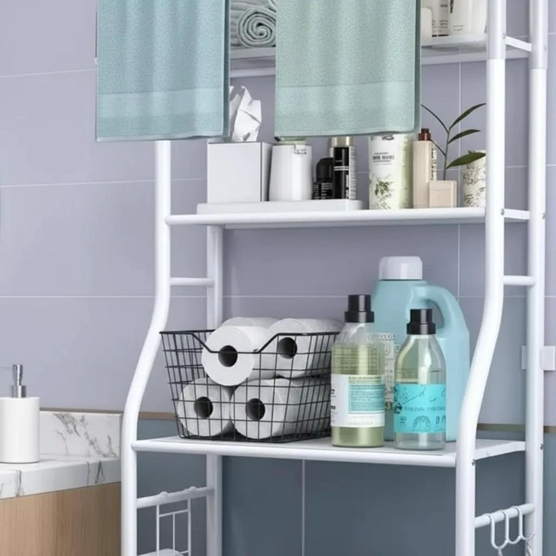 ESTANTE ORGANIZADOR PARA BAÑO Y LAVANDERIA CON ALMACENAMIENTO - 6