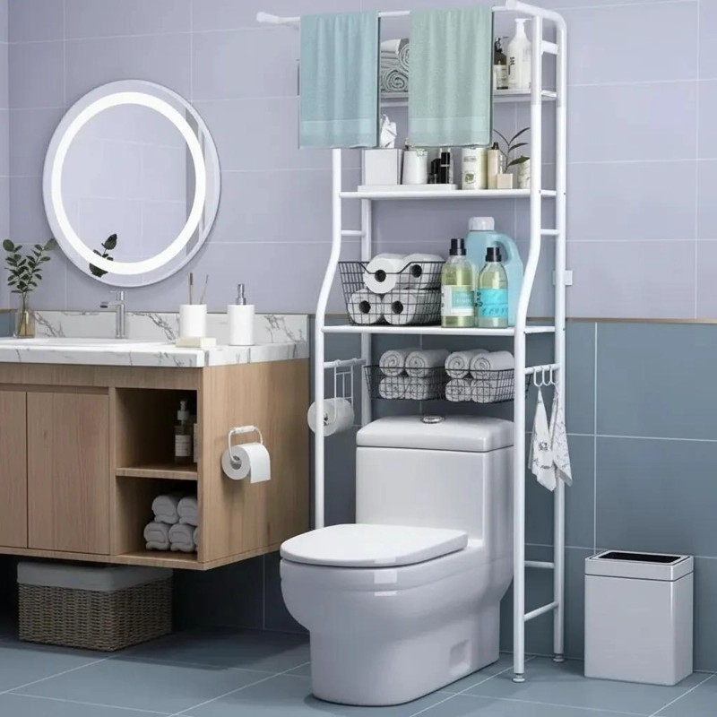 ESTANTE ORGANIZADOR PARA BAÑO Y LAVANDERIA CON ALMACENAMIENTO - 7