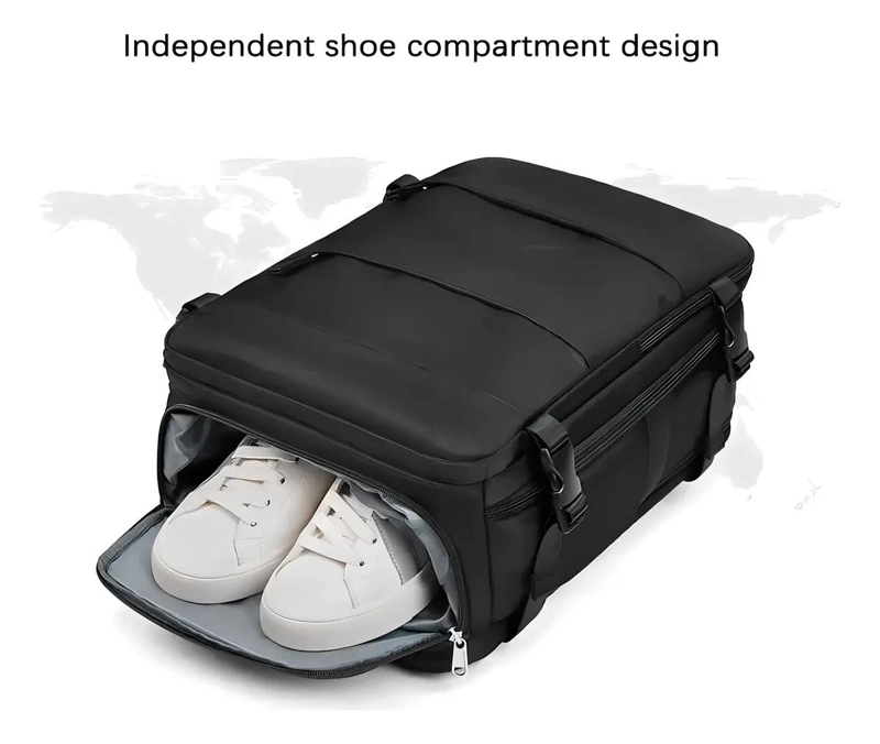 MOCHILA DE VIAJE MULTIFUNCIONAL IMPERMEABLE CON PUERTO USB - 2