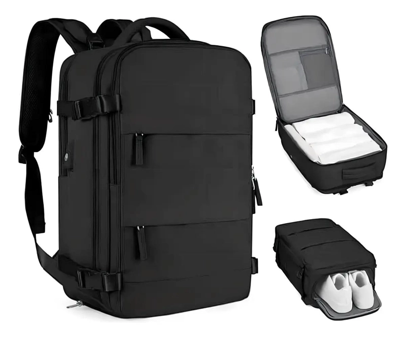MOCHILA DE VIAJE MULTIFUNCIONAL IMPERMEABLE CON PUERTO USB - 3