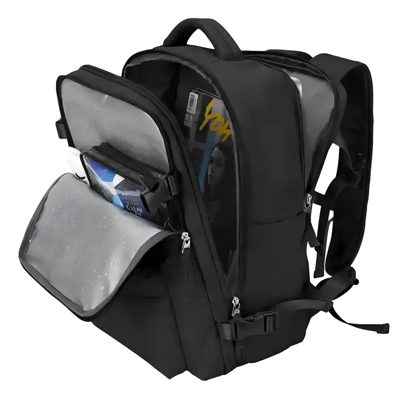 MOCHILA DE VIAJE MULTIFUNCIONAL IMPERMEABLE CON PUERTO USB - 4