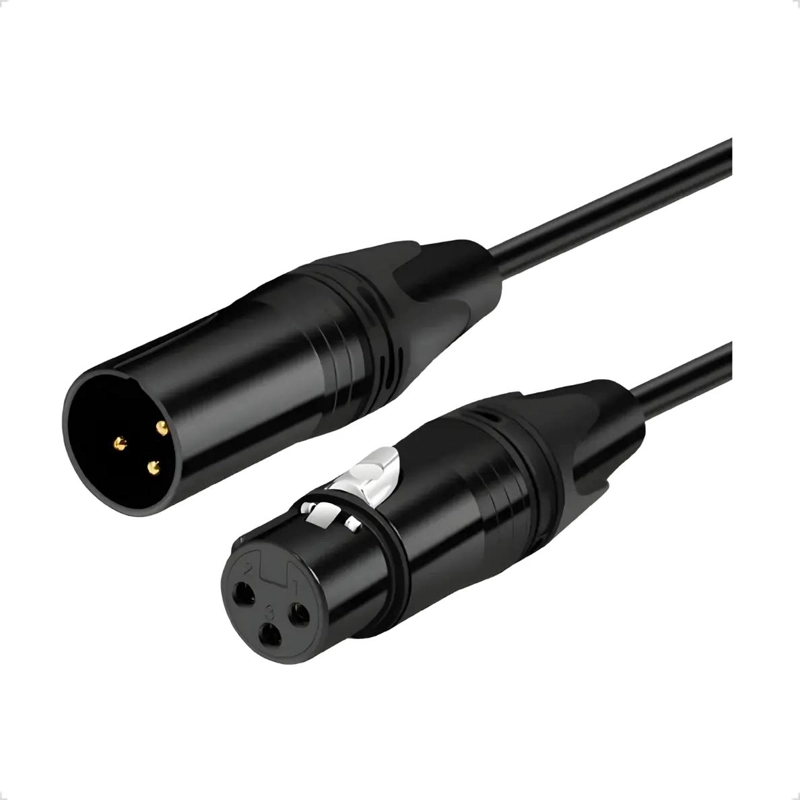 CABLE XLR DE 5 METROS PARA MICROFONO Y CONSOLA DE AUDIO - 1