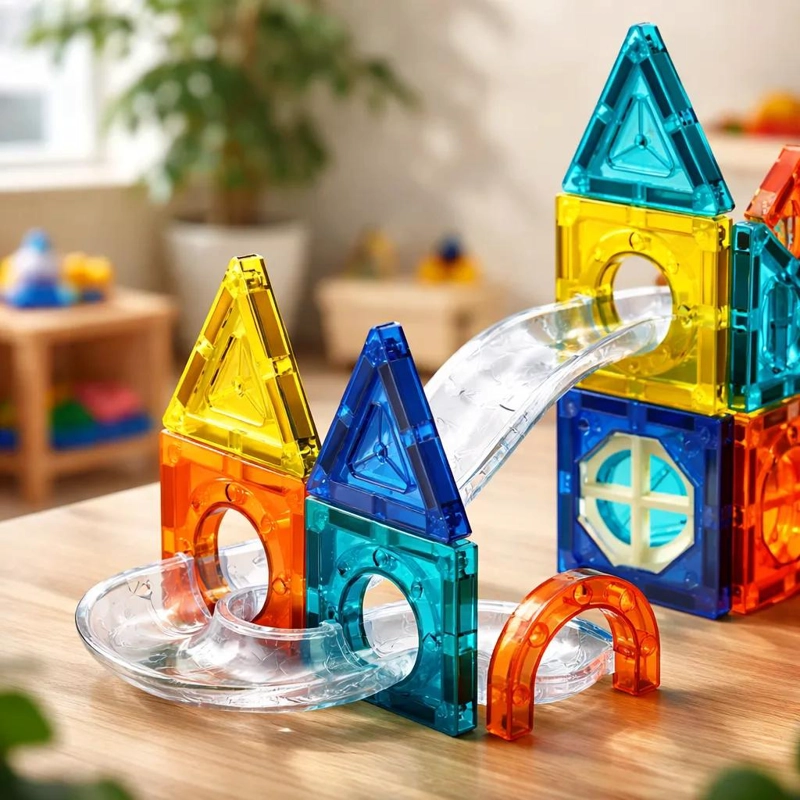 BLOQUES MAGNE TICOS DE CONSTRUCCION PARA NIÑOS 42 PIEZAS - 3