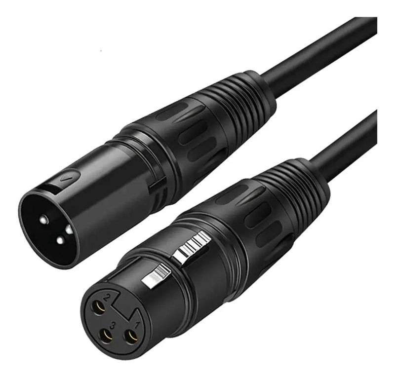 CABLE DE MICROFONO XLR DE 10 METROS CON CONECTORES RESISTENTES - 1