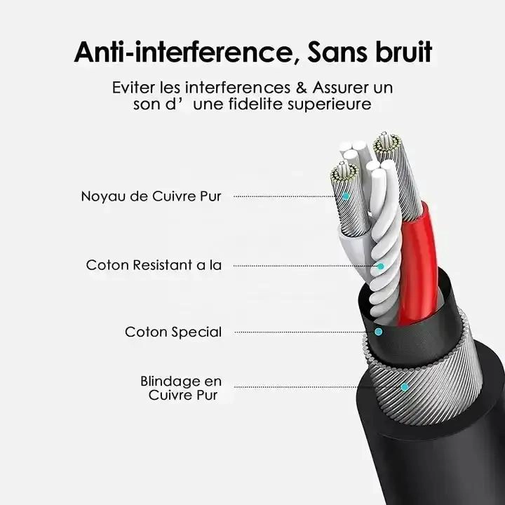 CABLE DE MICROFONO XLR DE 10 METROS CON CONECTORES RESISTENTES - 5