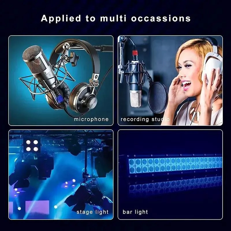 CABLE DE MICROFONO XLR DE 10 METROS CON CONECTORES RESISTENTES - 8