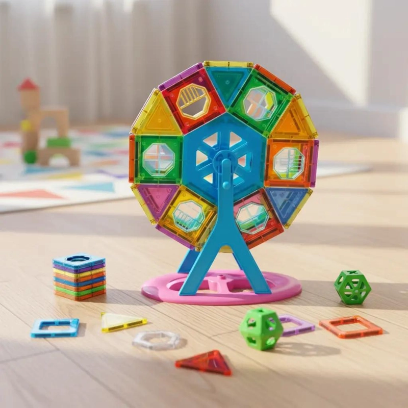 BLOQUES MAGNE TICOS 3D PARA CONSTRUCCION CREATIVA - 1