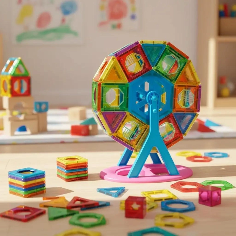 BLOQUES MAGNE TICOS 3D PARA CONSTRUCCION CREATIVA - 2