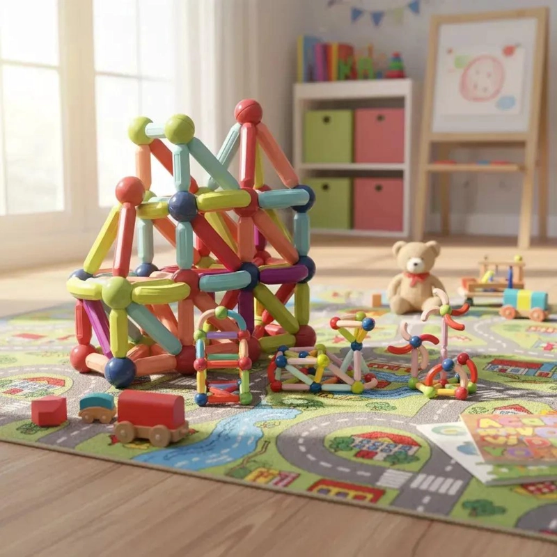 BLOQUES MAGNE TICOS 3D JUGUETE DIDACTICO PARA NIÑOS - 8