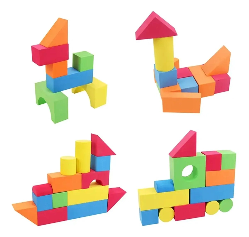 BLOQUES DE ESPUMA PARA CONSTRUCCION CREATIVA 46 PIEZAS - 7