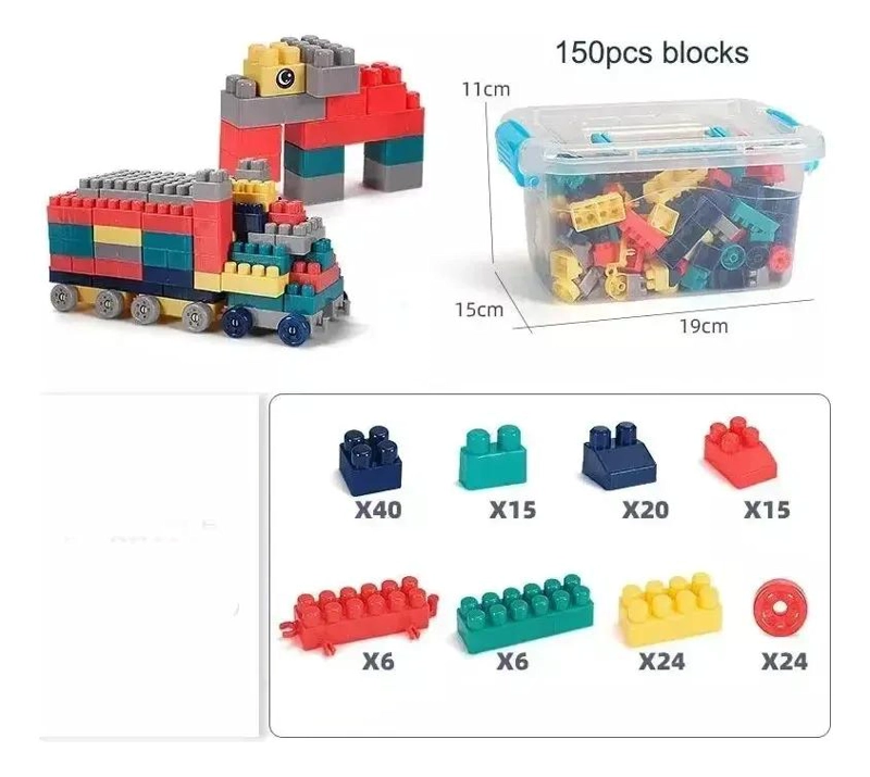 SET DE 150 PIEZAS DE BLOQUES DE CONSTRUCCION CREATIVOS - 3