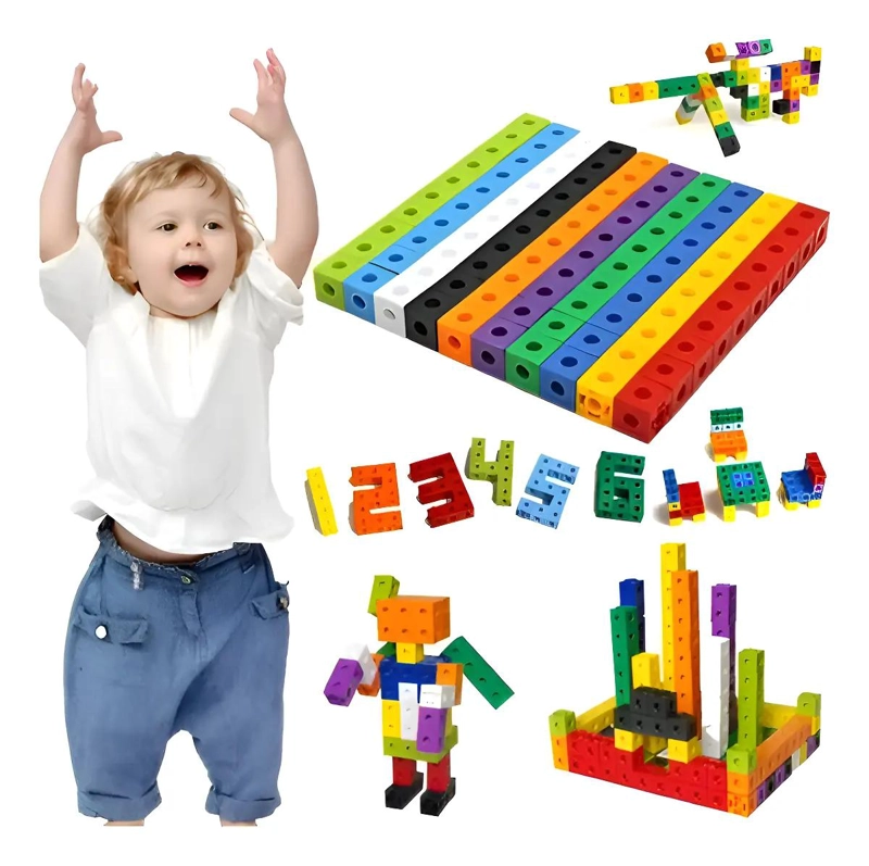 CUBOS CONECTORES PARA APRENDIZAJE MATEMATICO Y LOGICO - 1