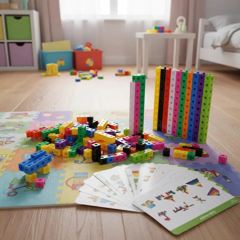 CUBOS CONECTORES PARA APRENDIZAJE MATEMATICO Y LOGICO - 3