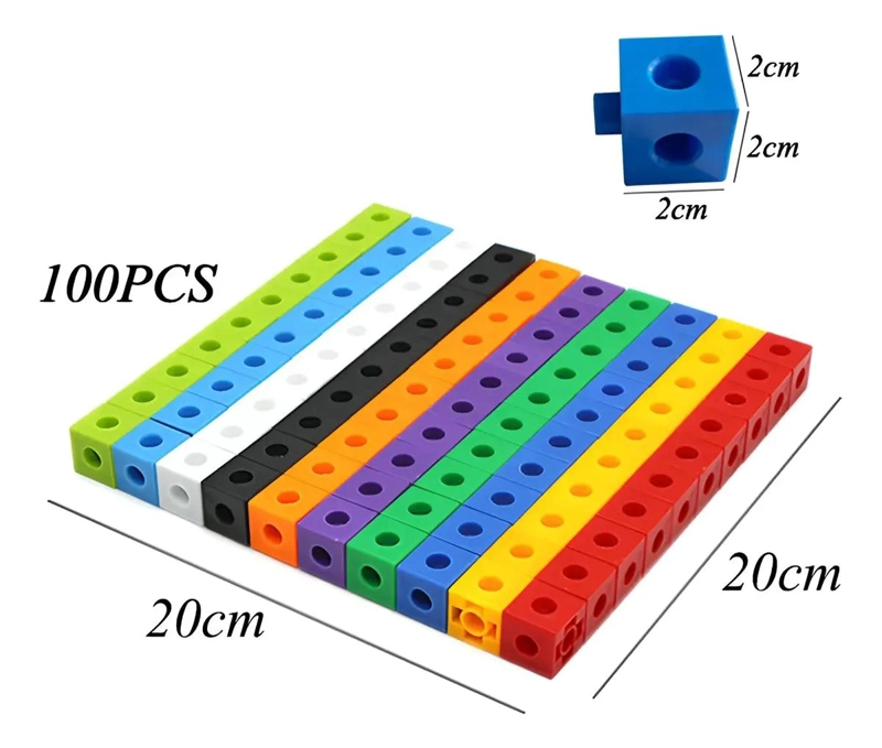 CUBOS CONECTORES PARA APRENDIZAJE MATEMATICO Y LOGICO - 7