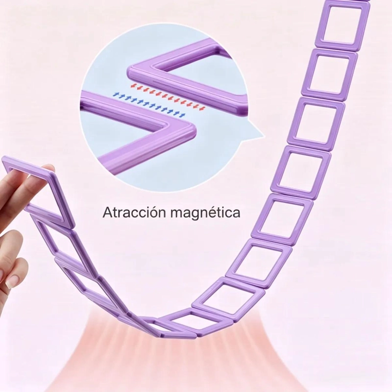BLOQUES MAGNE TICOS DIDACTICOS 58 PIEZAS PARA NIÑOS - 4