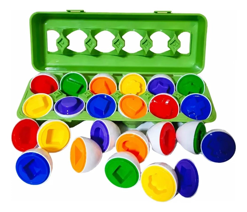 JUGUETE EDUCATIVO HUEVOS MONTESSORI PARA CLASIFICACION DE COLORES - 1