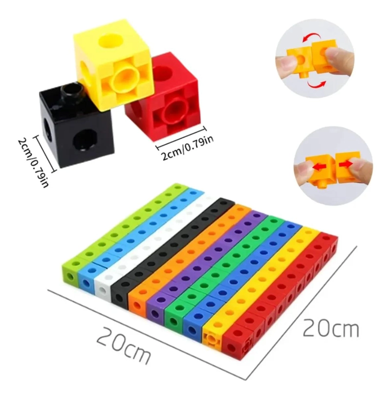 CUBOS CONECTORES EDUCATIVOS PARA CONSTRUCCION Y APRENDIZAJE - 7