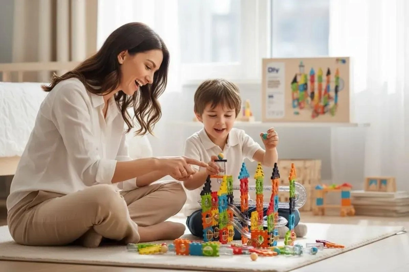 JUEGO DE BLOQUES CREATIVOS PIPELINE PARA NIÑOS 95 PIEZAS - 4