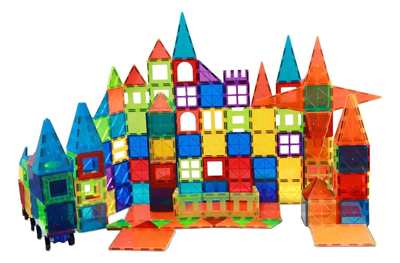 JUEGO DE BLOQUES MAGNE TICOS DE CONSTRUCCION 60 PIEZAS PARA NIÑOS - 1