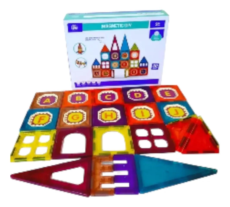 SET DE BLOQUES MAGNE TICOS EDUCATIVOS 32 PIEZAS PARA NIÑOS - 3