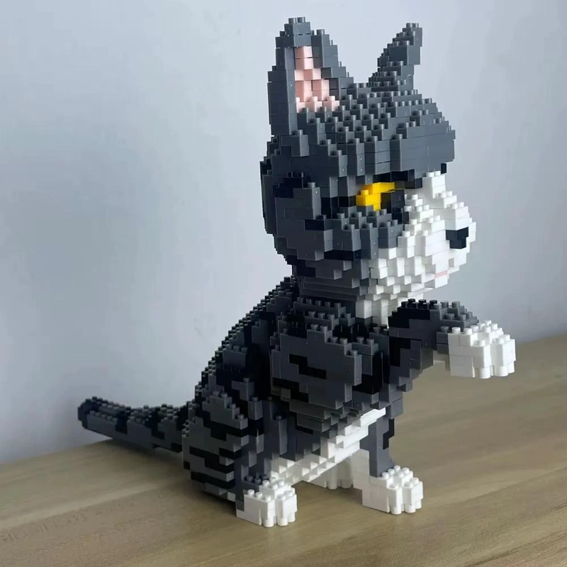 BLOQUES DE CONSTRUCCION 3D GATO 1300 PIEZAS PARA ARMAR - 5