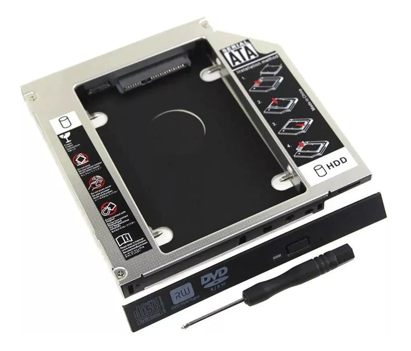 ADAPTADOR CADDY PARA DISCO DURO DE NOTEBOOK 9.5MM - 6